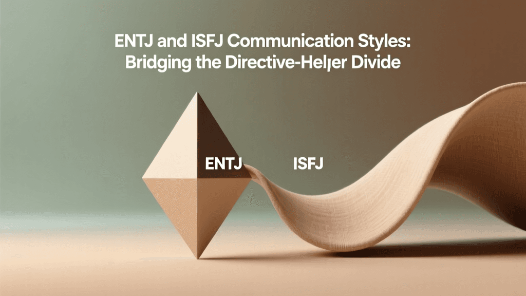 ENTJ and ISFJ Communication Styles: Bridging the Directive-Helper Divide
