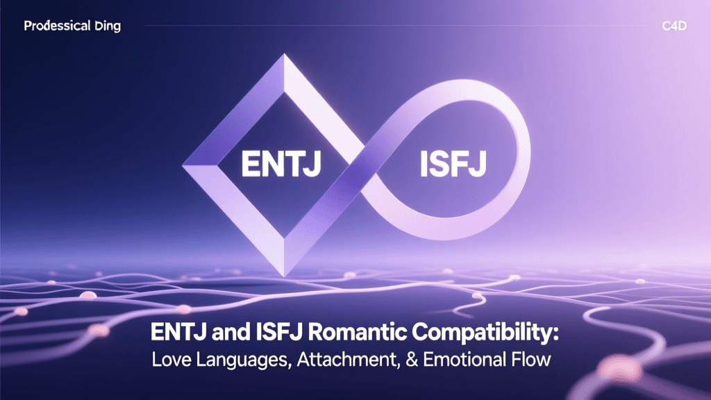 ENTJ and ISFJ Romantic Compatibility: Love Languages, Attachment, & Emotional Flow