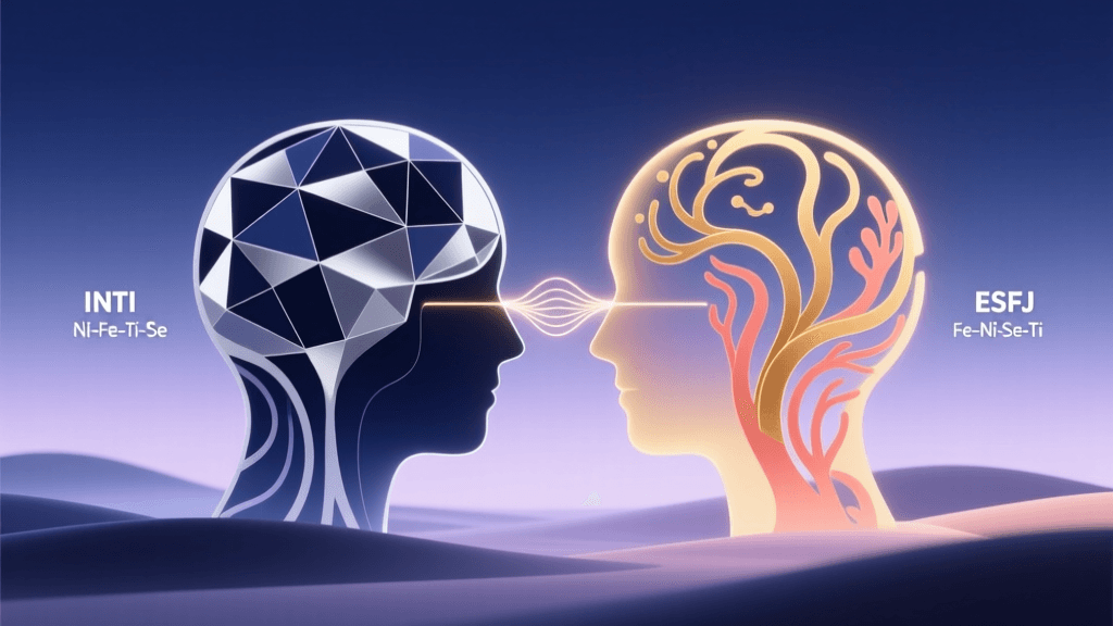 INTJ & ESFJ Compatibility: Cognitive Function Interplay Deep Dive