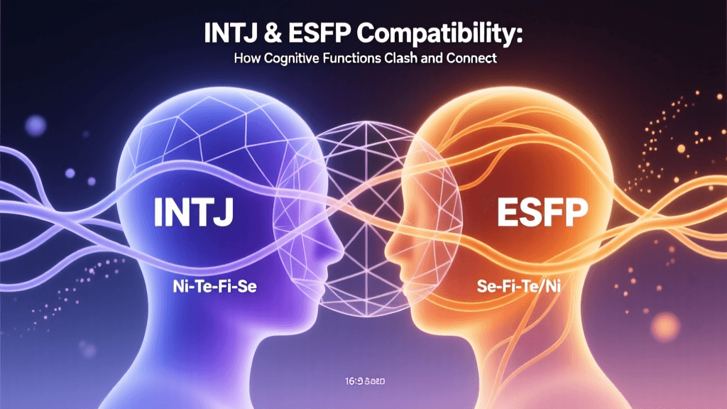 INTJ & ESFP Compatibility: How Cognitive Functions Clash and Connect