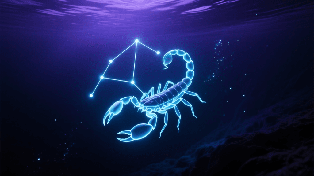 INTJ × Scorpio fusion portrait