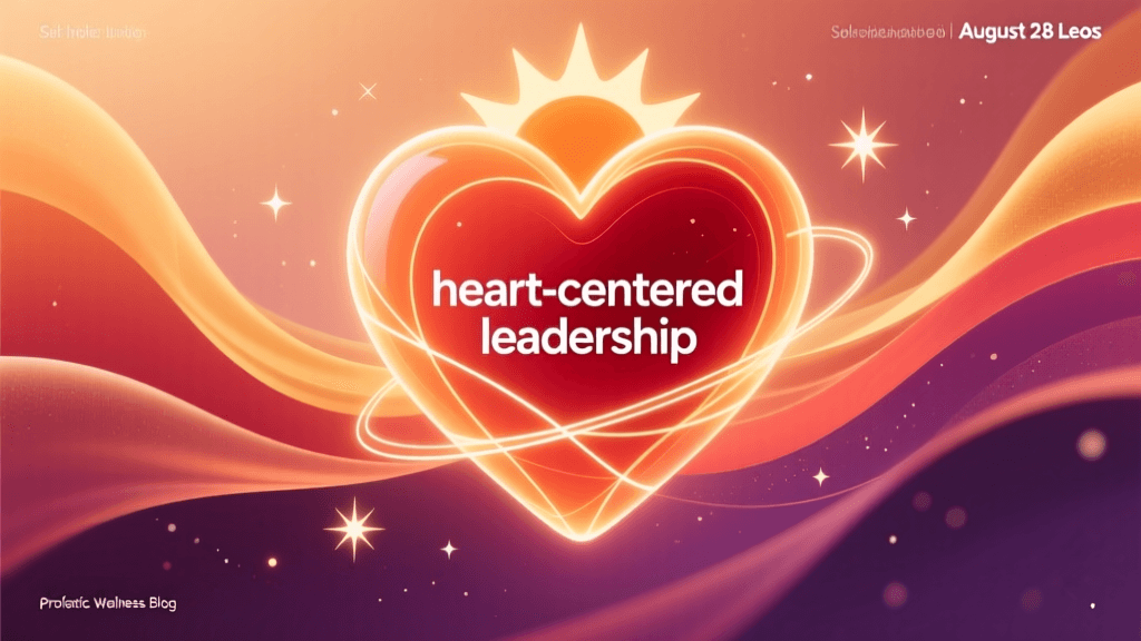 August 28 Leo Health & Wellness Guide: Self-Care for the Heart-Centered Leader