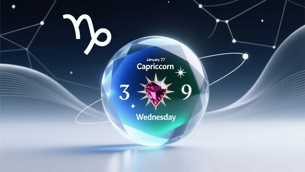 January 27 Capricorn Life Fortune & Lucky Elements Guide