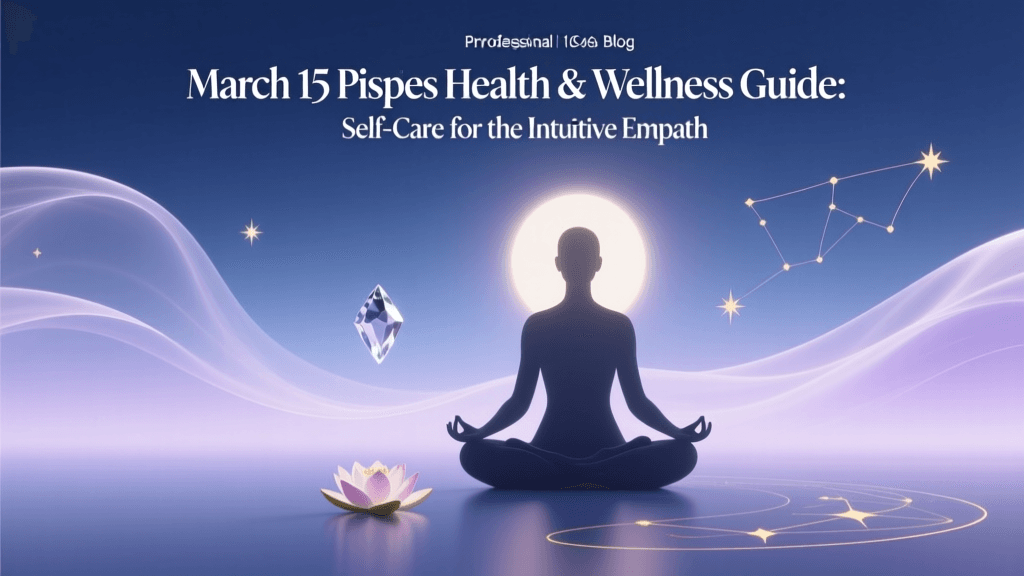 March 15 Pisces Health & Wellness Guide: Self-Care for the Intuitive Empath