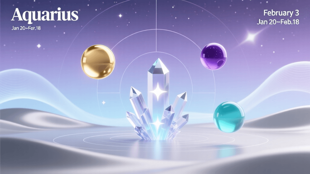 February 3 Aquarius Fortune: Lucky Numbers, Colors, Crystals & Life Path