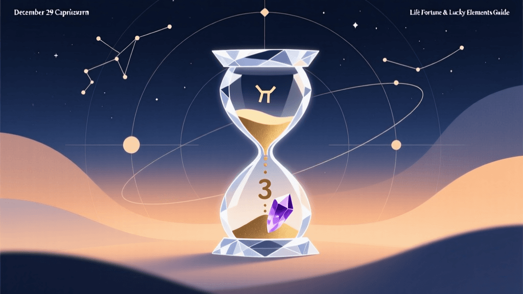 December 29 Capricorn Life Fortune & Lucky Elements Guide