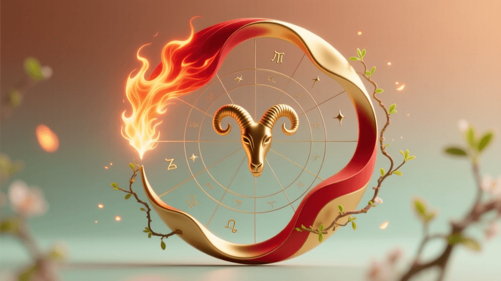 Aries Zodiac Wheel & Seasonal Energy: Fire, Spring, and New Beginnings
