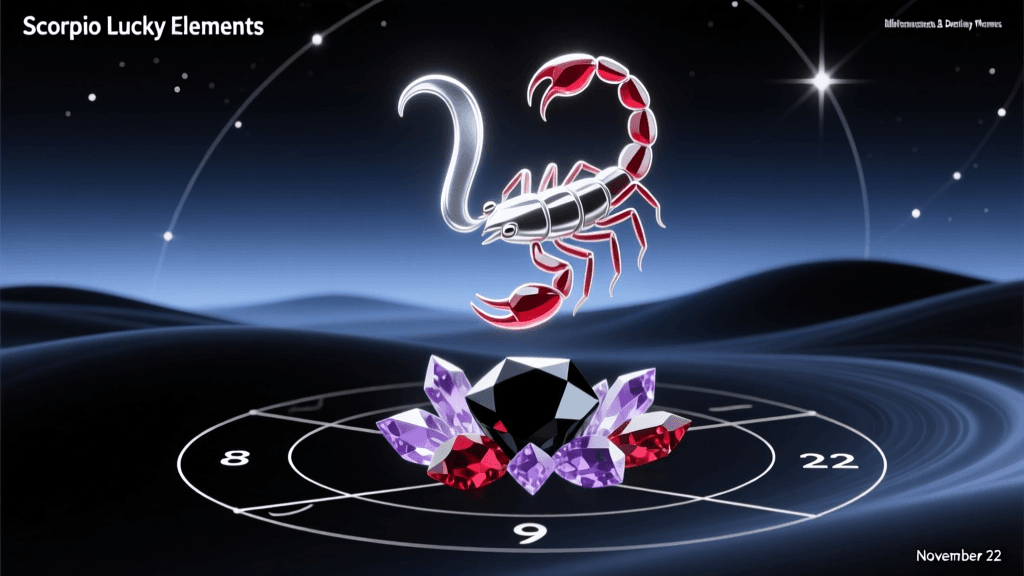 Scorpio Lucky Elements: Life Fortune, Birthstones & Destiny Themes