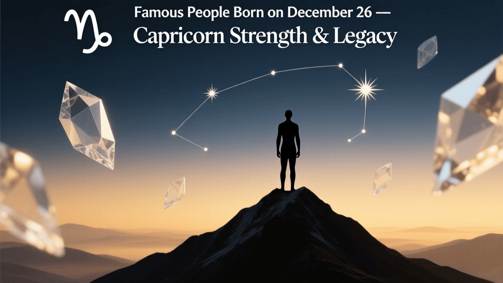 Famous People Born on December 26 — Capricorn Strength & Legacy