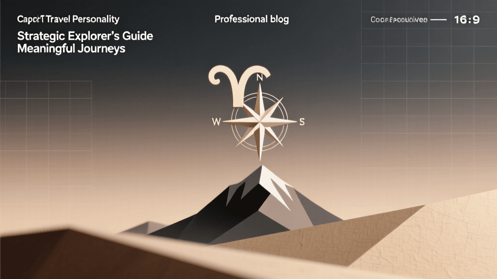 Capricorn Travel Personality: The Strategic Explorer’s Guide to Meaningful Journeys