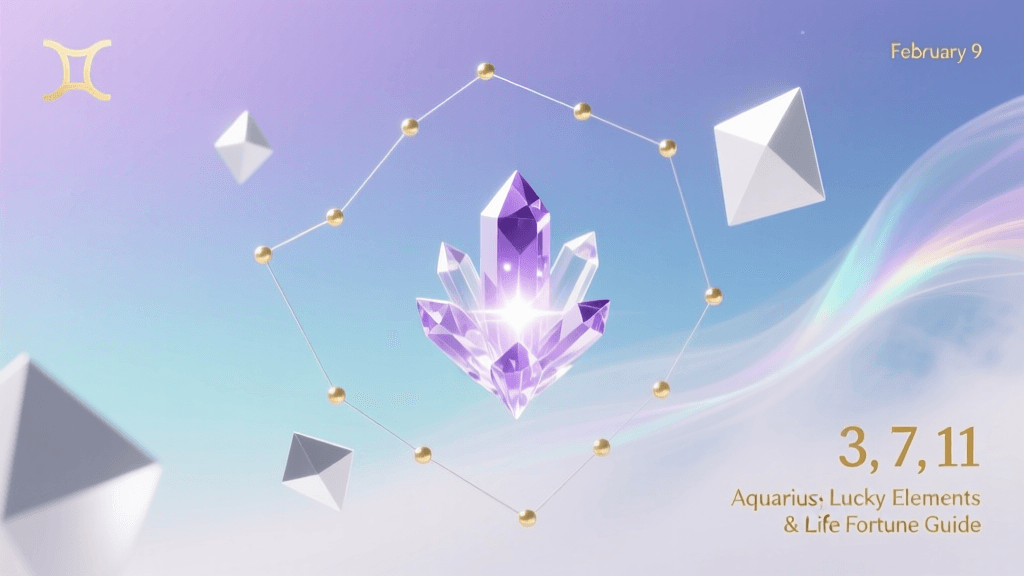 February 9 Aquarius Lucky Elements & Life Fortune Guide