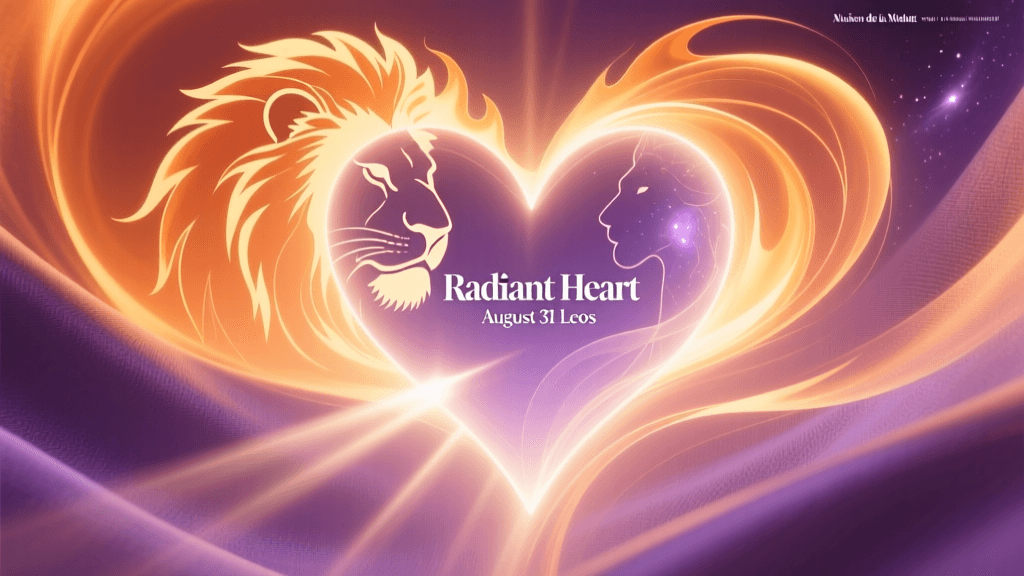 August 31 Leo Health & Wellness Guide: Self-Care for the Radiant Heart