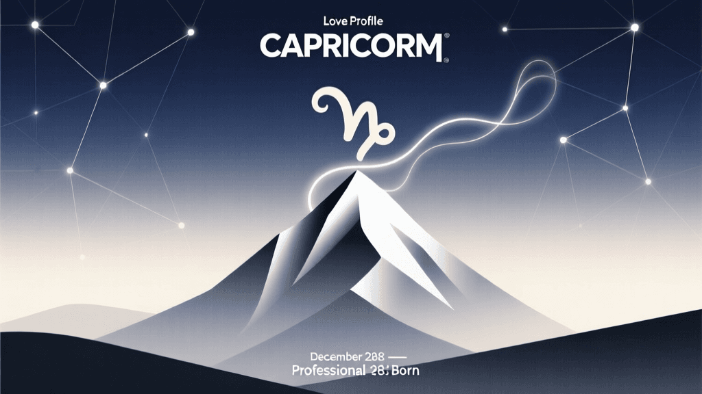 Capricorn Love Profile: Romance & Compatibility for December 28 Born