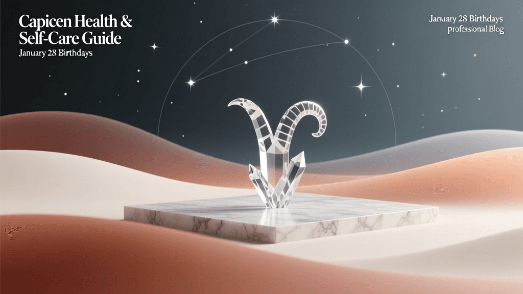 Capricorn Health & Self-Care Guide for January 28 Birthdays