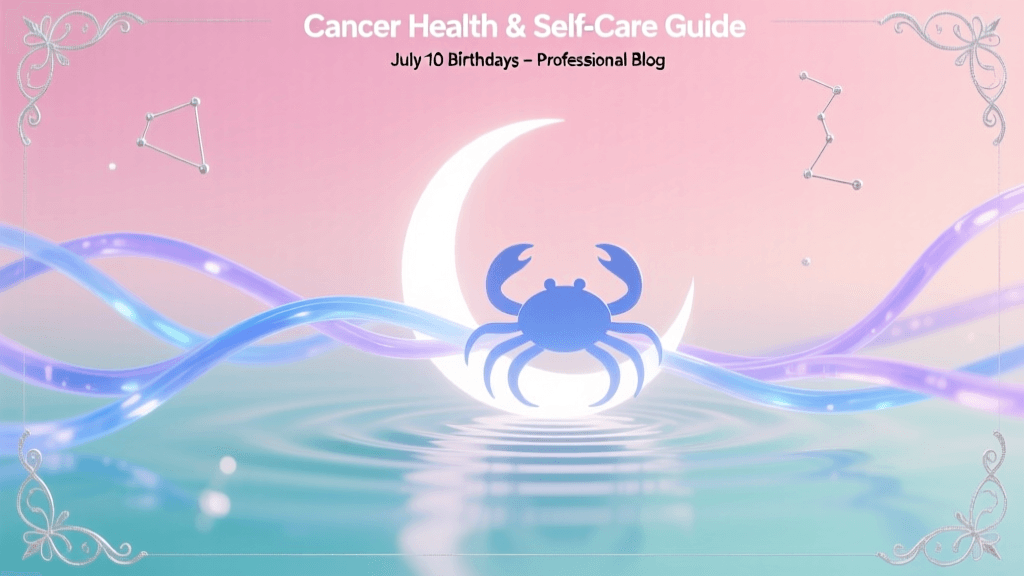 Cancer Health & Self-Care Guide for July 10 Birthdays