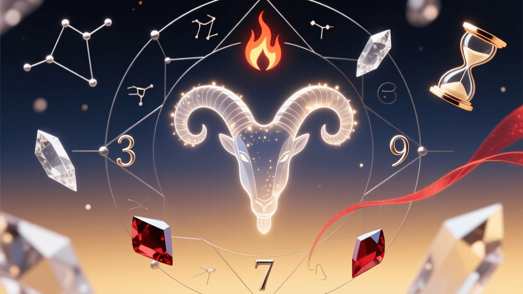 April 24 Aries Lucky Elements: Life Fortune, Crystals & Destiny Themes