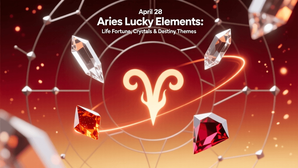 April 28 Aries Lucky Elements: Life Fortune, Crystals & Destiny Themes