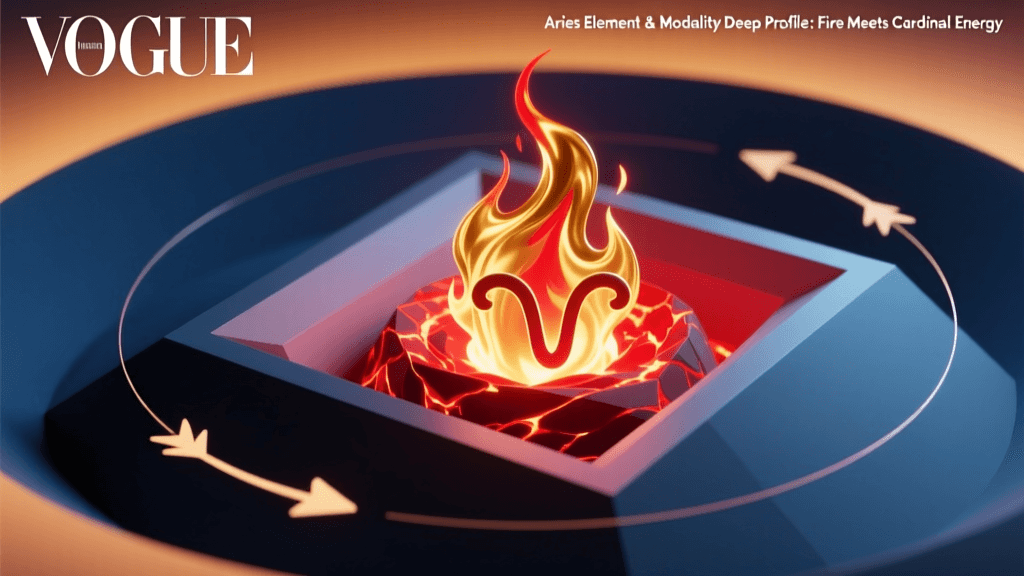 Aries Element & Modality Deep Profile: Fire Meets Cardinal Energy