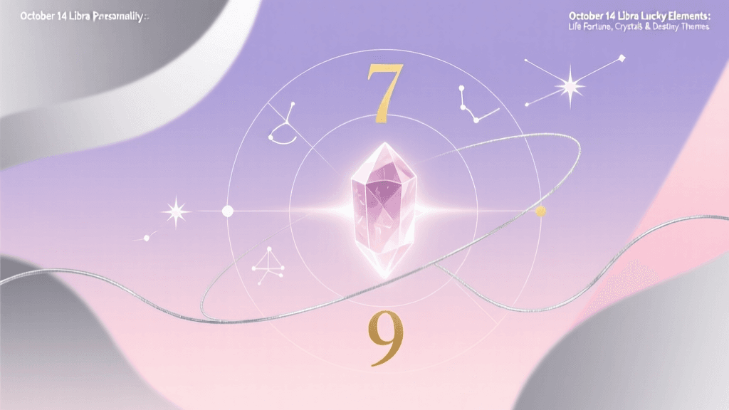 October 14 Libra Lucky Elements: Life Fortune, Crystals & Destiny Themes