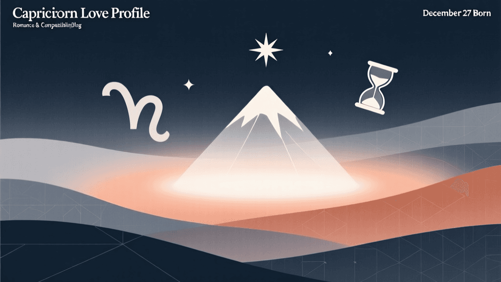 Capricorn Love Profile: Romance & Compatibility for December 27 Born