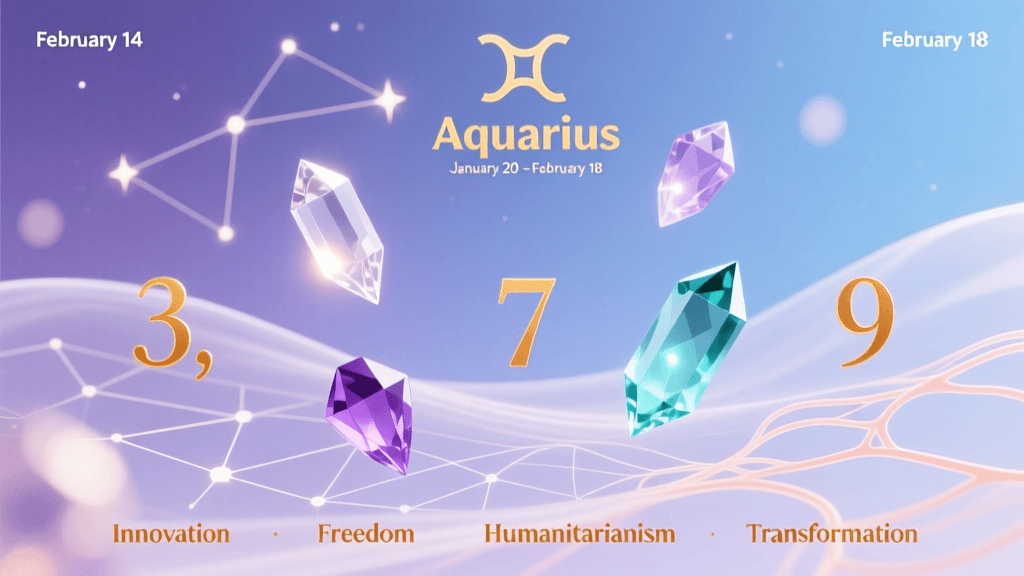 Aquarius Birthday February 14: Lucky Numbers, Colors, Crystals & Life Fortune