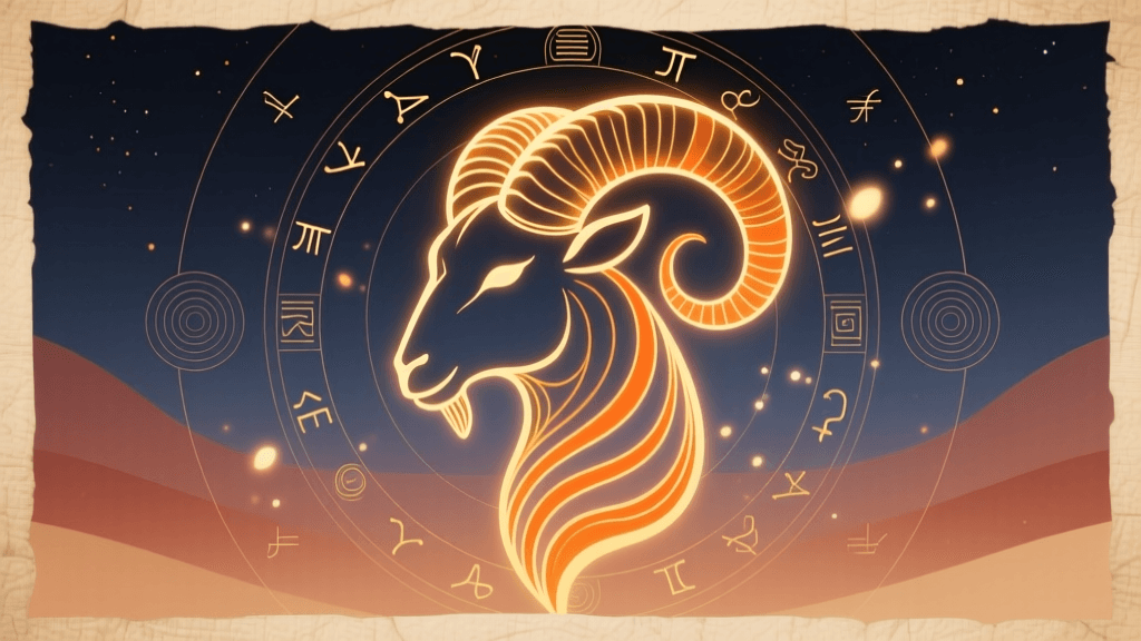 Aries Symbol & Sacred Meaning: The Ram Glyph’s Ancient Power