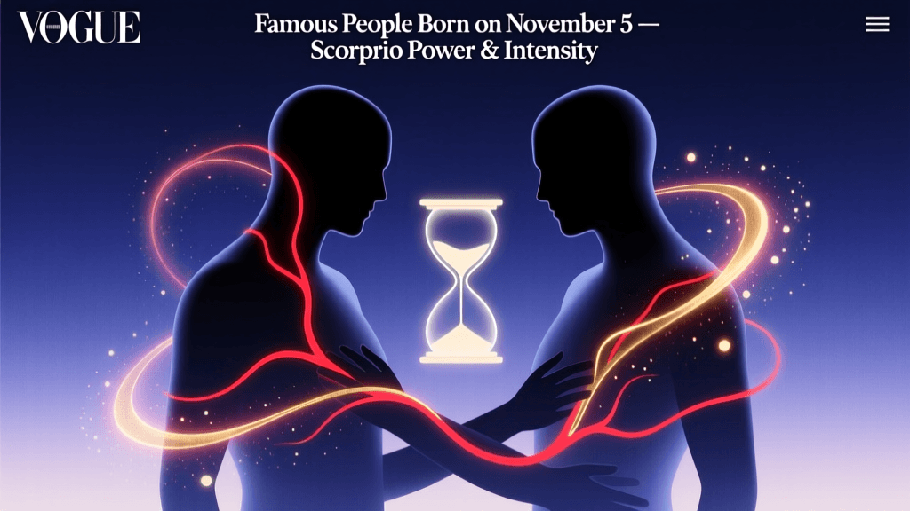 Famous People Born on November 5 — Scorpio Power & Intensity