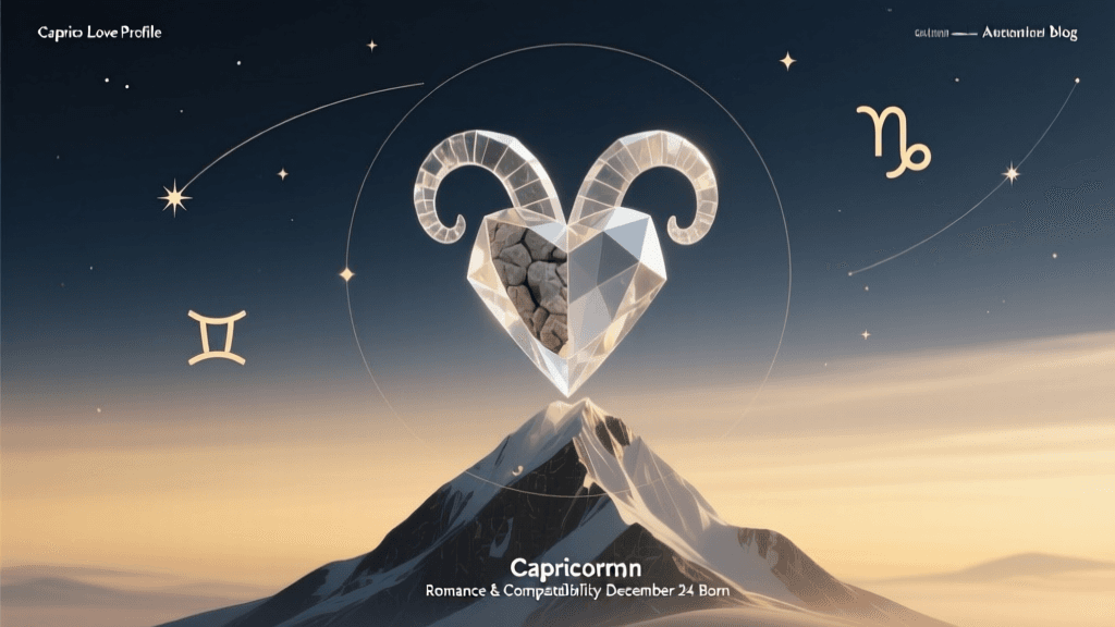 Capricorn Love Profile: Romance & Compatibility for December 24 Born