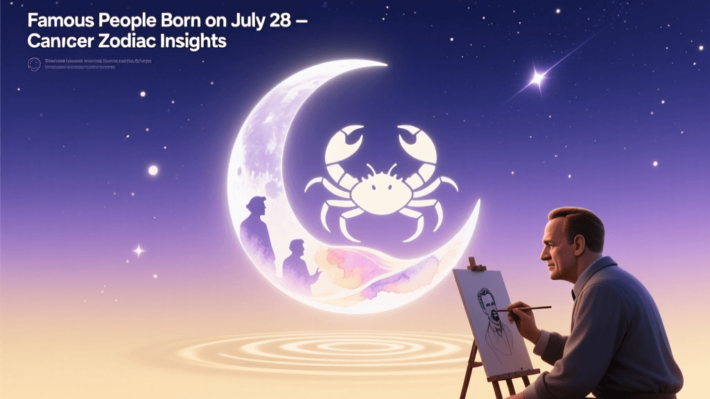 Famous People Born on July 28 — Cancer Zodiac Insights