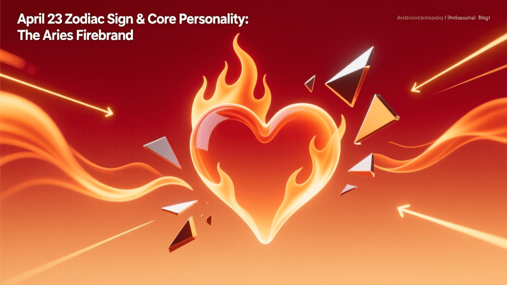 April 23 Zodiac Sign & Core Personality: The Aries Firebrand