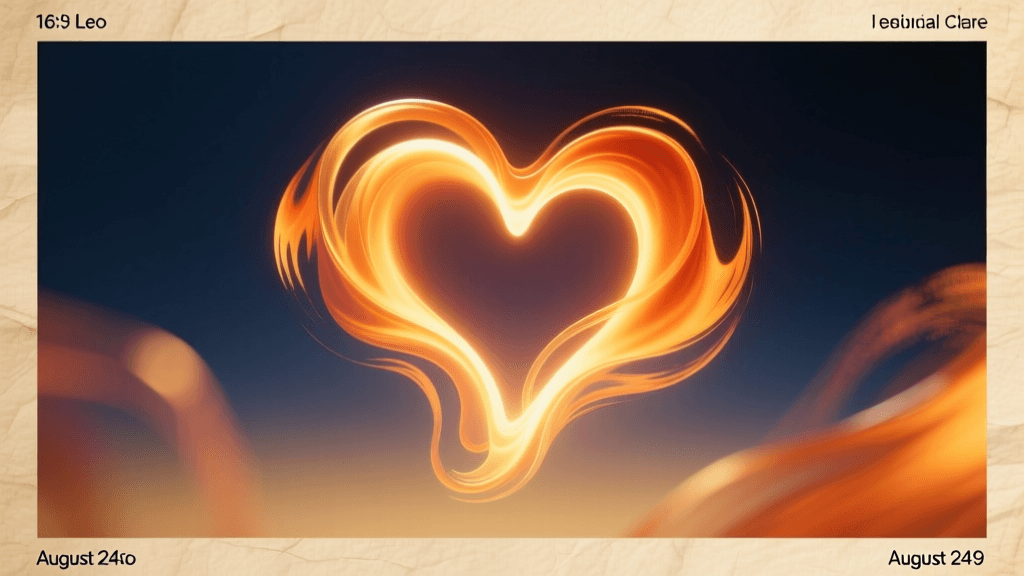 August 24 Leo Health & Wellness Guide: Self-Care for the Radiant Heart