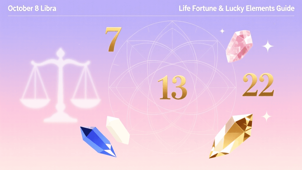 October 8 Libra Life Fortune & Lucky Elements Guide
