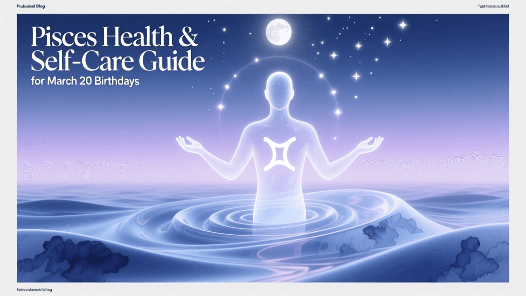 Pisces Health & Self-Care Guide for March 20 Birthdays