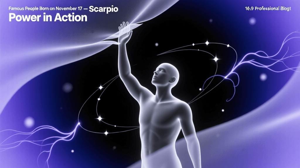 Famous People Born on November 17 — Scorpio Power in Action