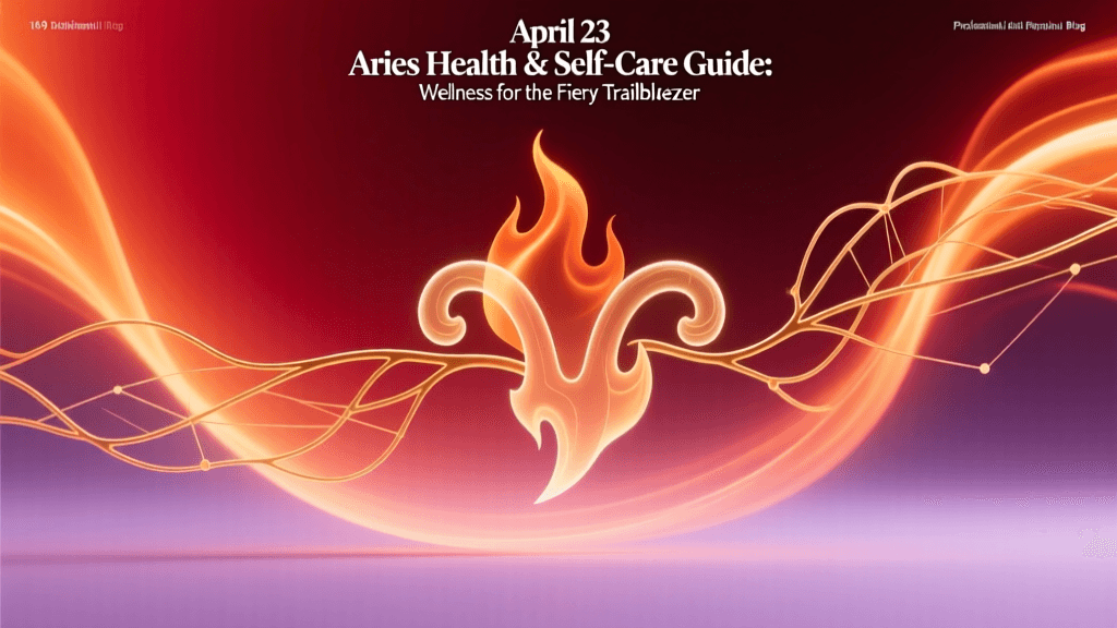 April 23 Aries Health & Self-Care Guide: Wellness for the Fiery Trailblazer