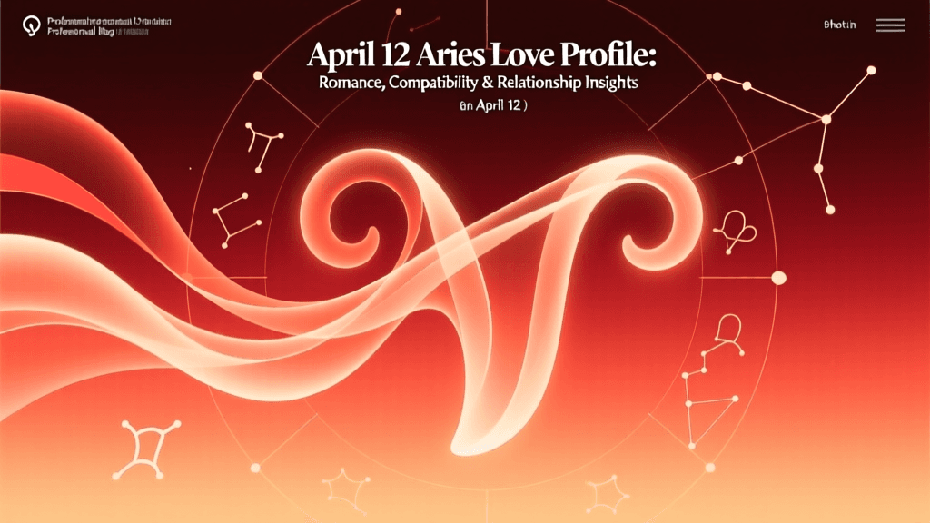 April 12 Aries Love Profile: Romance, Compatibility & Relationship Insights