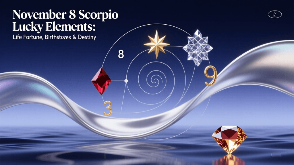 November 8 Scorpio Lucky Elements: Life Fortune, Birthstones & Destiny