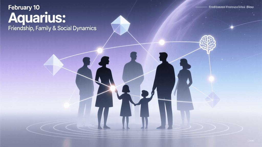February 10 Aquarius: Friendship, Family & Social Dynamics