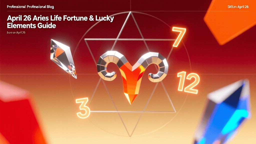 April 26 Aries Life Fortune & Lucky Elements Guide