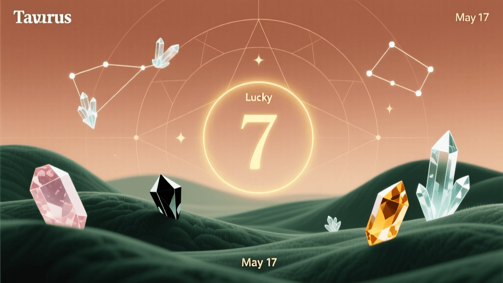May 17 Taurus Lucky Elements: Life Fortune, Crystals & Destiny Themes