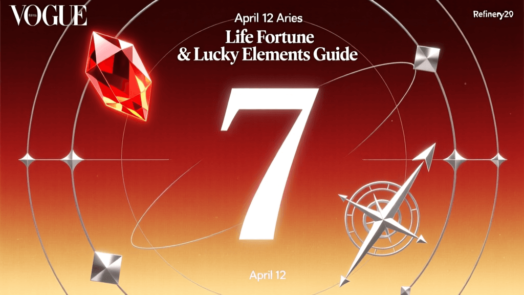 April 12 Aries Life Fortune & Lucky Elements Guide