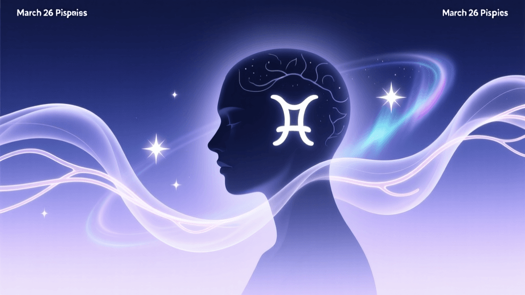 March 26 Pisces Health & Self-Care Guide: Intuition, Sensitivity, and Holistic Wellness