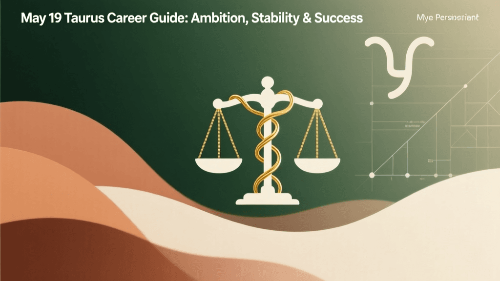 May 19 Taurus Career Guide: Ambition, Stability & Success