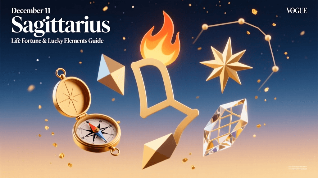 December 11 Sagittarius Life Fortune & Lucky Elements Guide