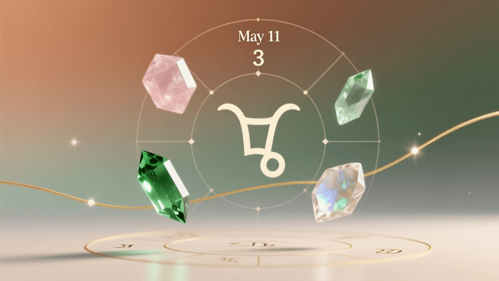 May 11 Taurus Lucky Elements: Life Fortune, Crystals & Destiny Themes