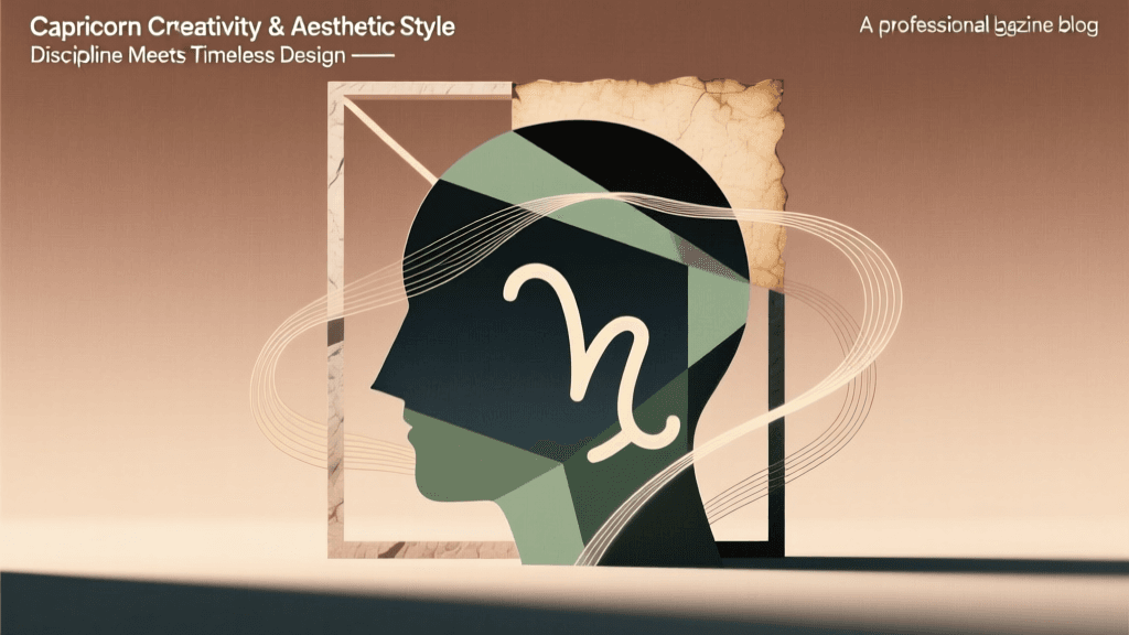 Capricorn Creativity & Aesthetic Style: Discipline Meets Timeless Design