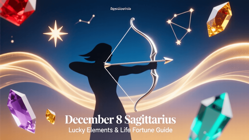 December 8 Sagittarius Lucky Elements & Life Fortune Guide