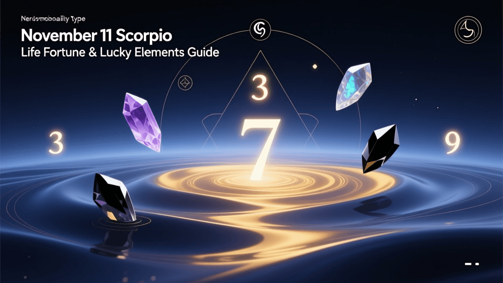 November 11 Scorpio Life Fortune & Lucky Elements Guide