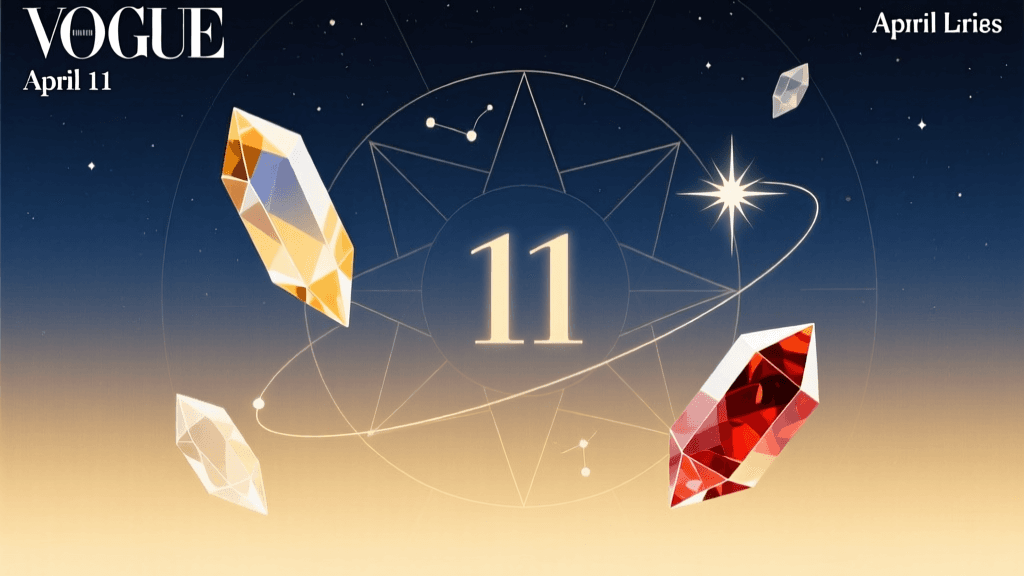 April 11 Aries Lucky Elements: Life Fortune, Crystals & Destiny Themes