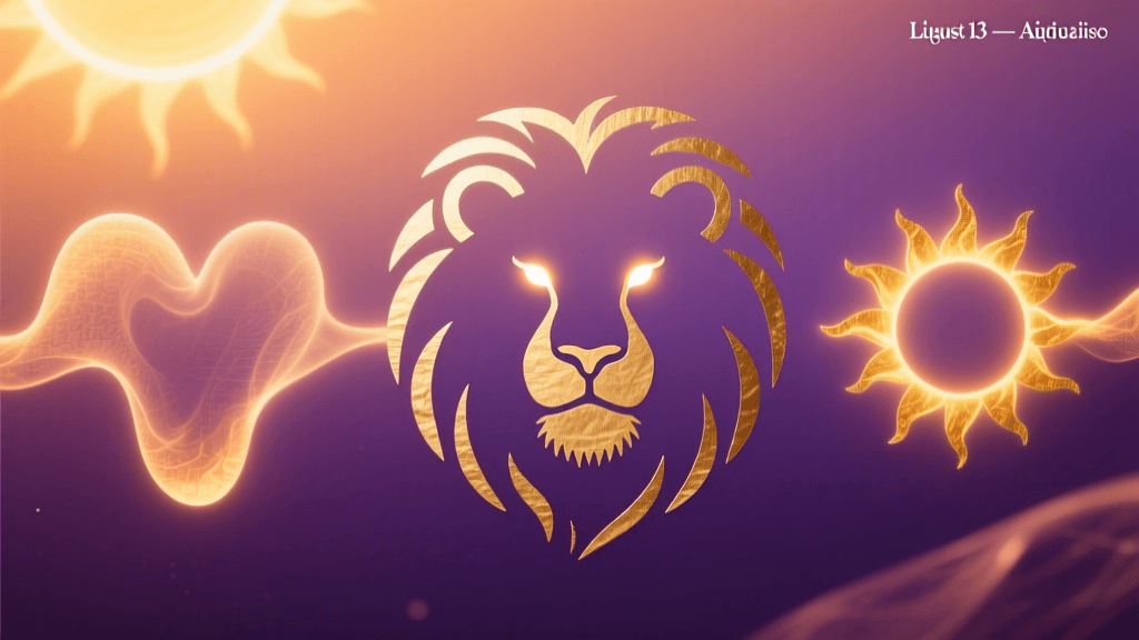 August 13 Leo Health & Wellness Guide: Self-Care for the Radiant Heart